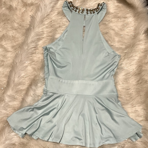 ❌BLUE BEBE HALTER TOP - Picture 3 of 6